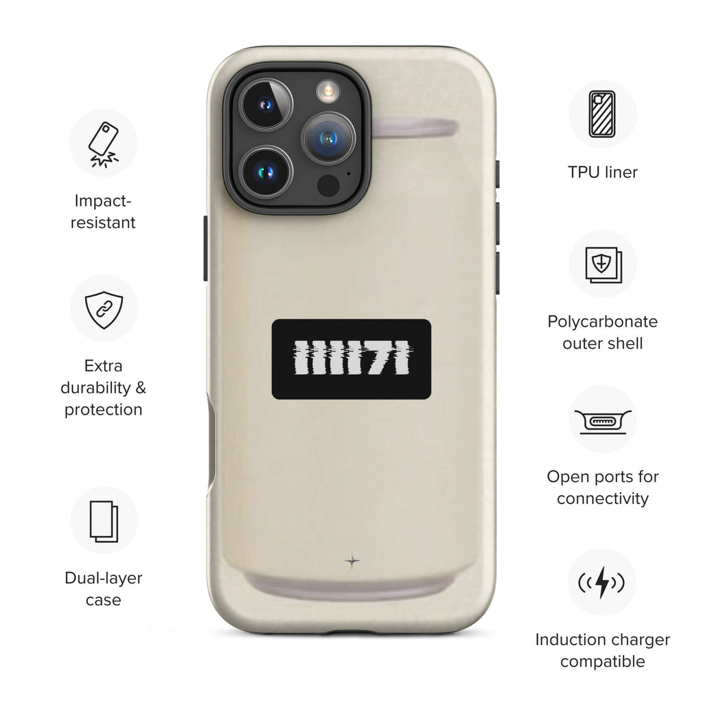Calm Surface tough iphone case 16 pro max minimal clean aesthetic smooth modern design case shockproof protection