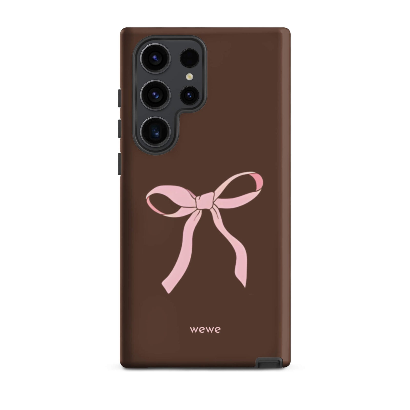 Custom mocha bow samsung galaxy s23 ultra pink bows and chocolate.