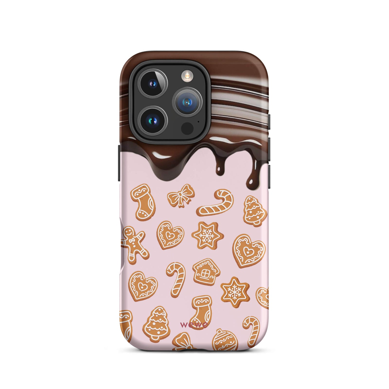 Custom chocolate cookie iphone case 16 pro casual moments.