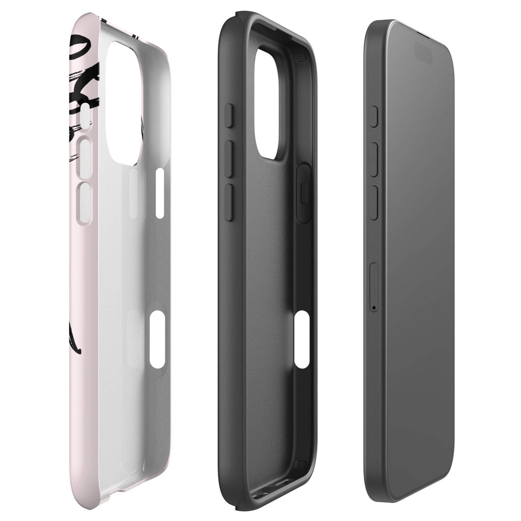 Custom coffee lover iphone case 16 pro max dual-layer shockproof protection.