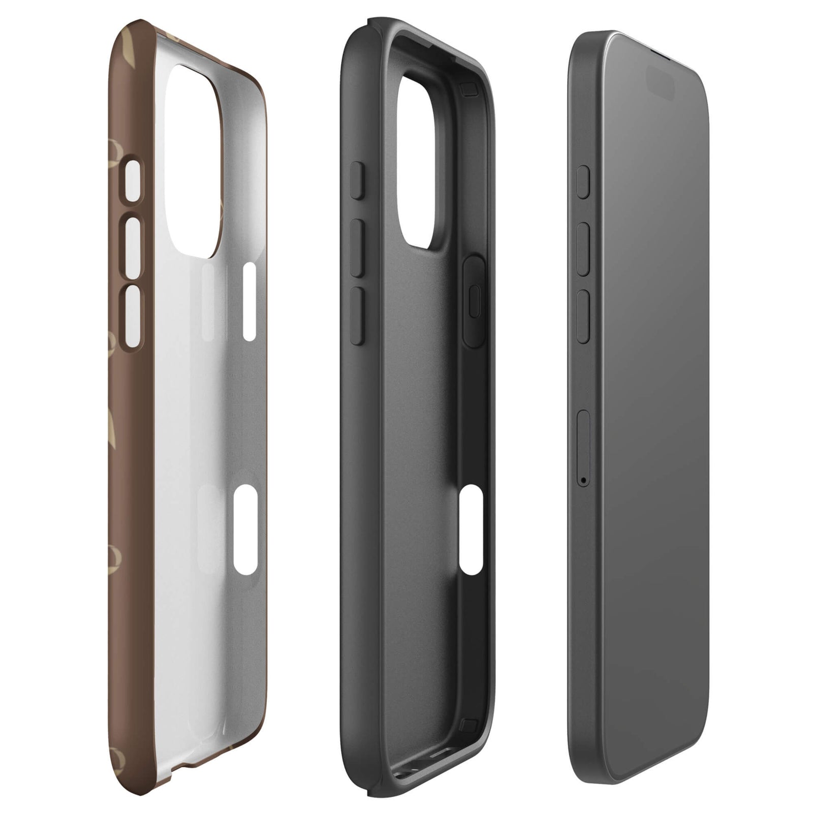 Custom espresso bows iphone case 16 pro max slim protective.