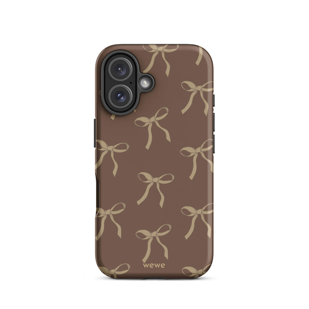 Custom espresso bows iphone case 16 delightful gift.
