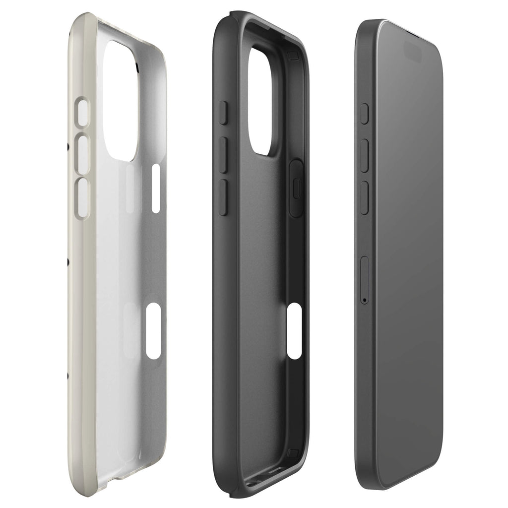 Custom charming heart iPhone case 16 pro max dual-layer shockproof protection.