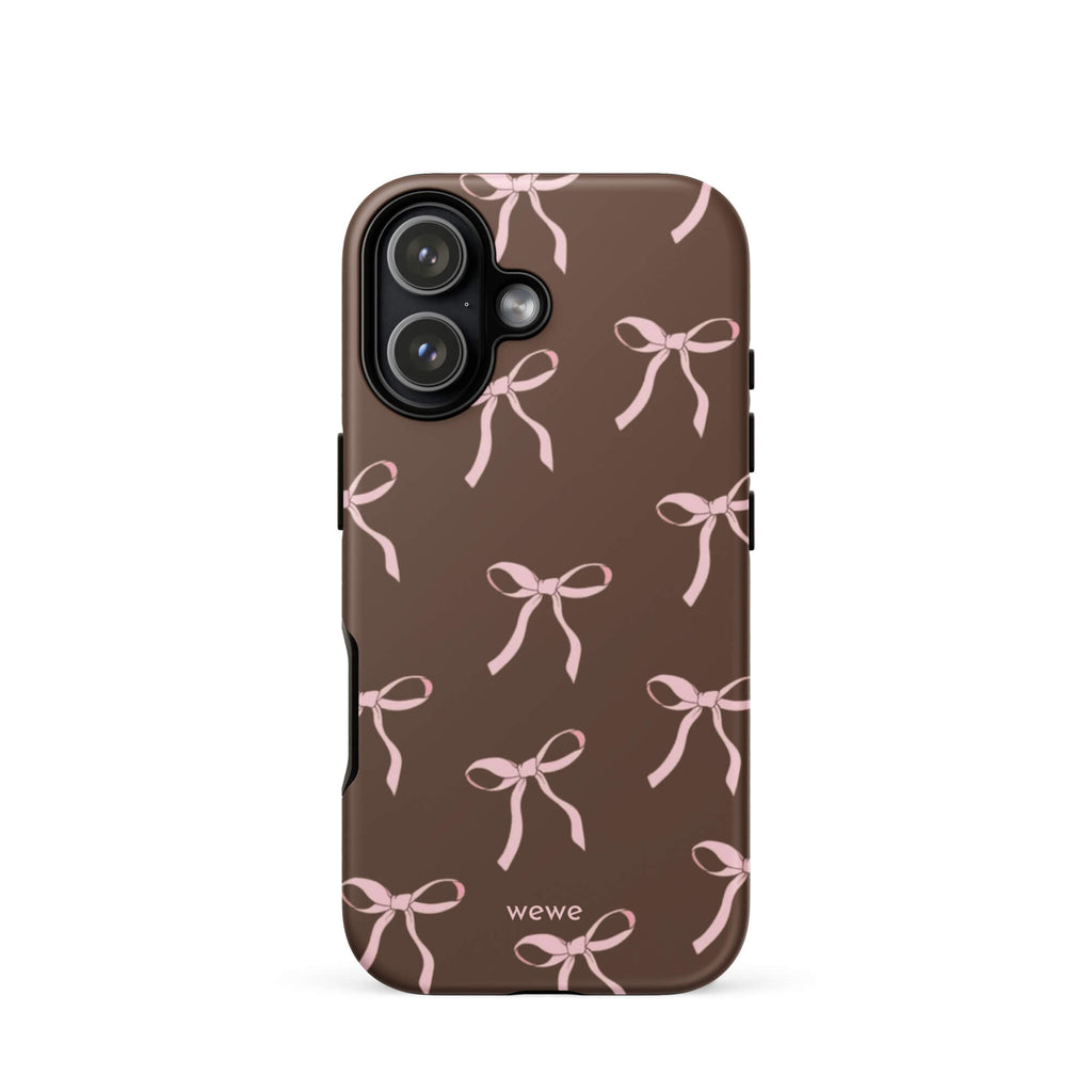 Custom caramel bows iphone case 17 adorable design.