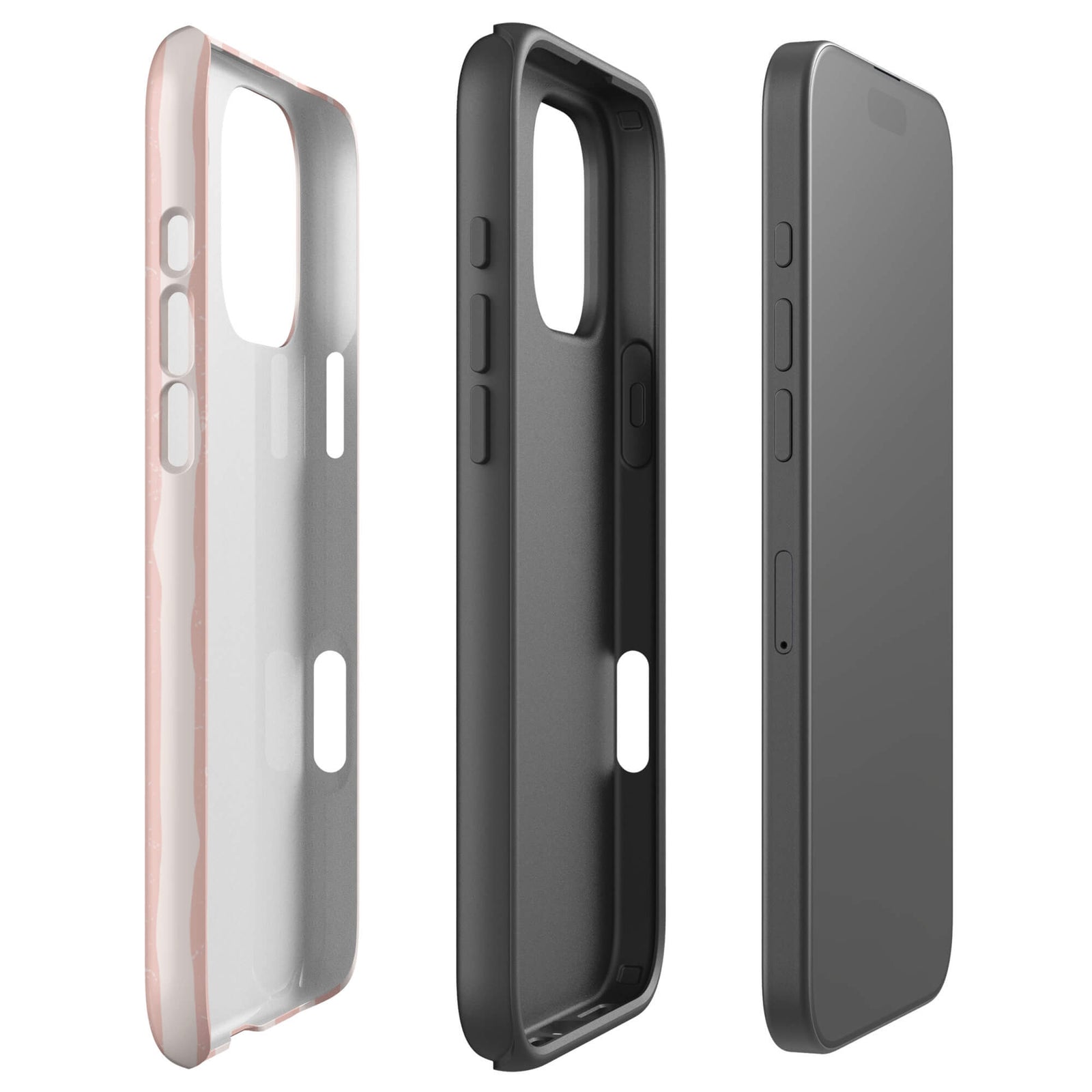 Custom matta hola heart iPhone case 16 pro max dual-layer shockproof protection.