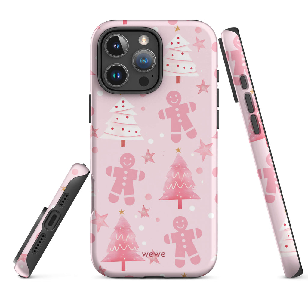 Custom warm gingerbread iphone case 16 pro max cute and sweet design.