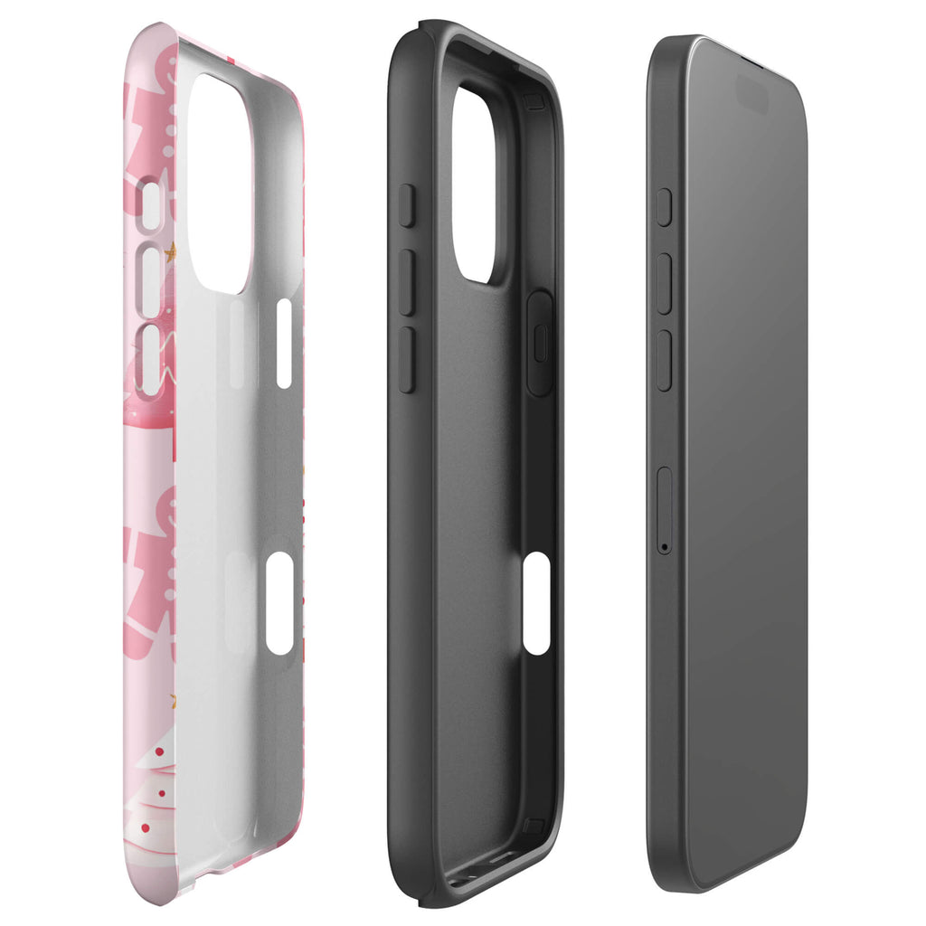Custom warm gingerbread iphone case 16 pro max dual-layer shockproof protection.