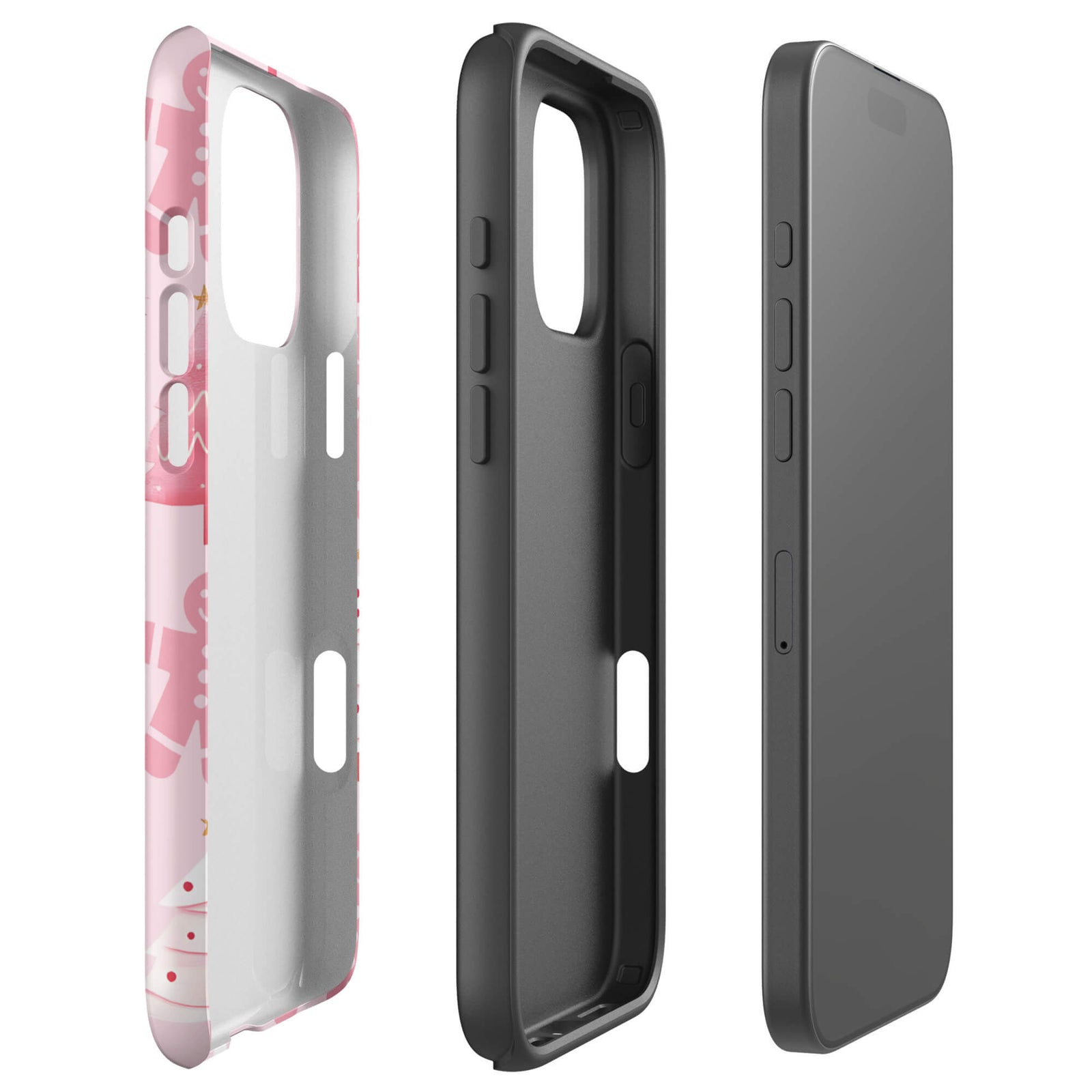 Custom warm gingerbread iphone case 16 pro max dual-layer shockproof protection.
