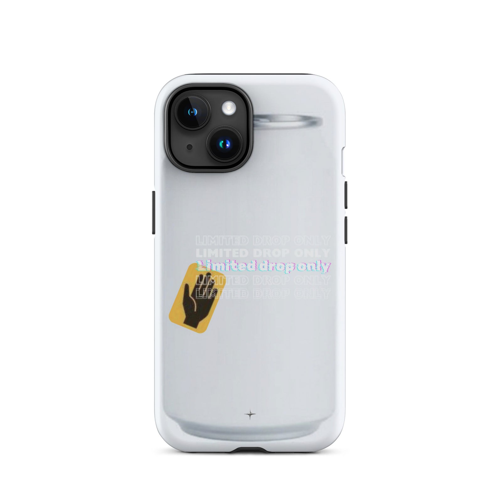 Balance Line white tough iphone 15 case geometric minimal design special gift
