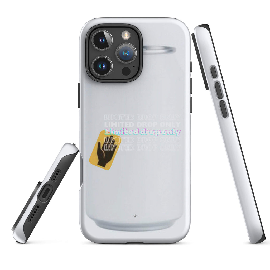 Balance Line white tough iphone 16 pro max case geometric minimal design clean line aesthetic case