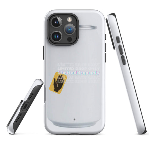 Balance Line white tough iphone 16 pro max case geometric minimal design clean line aesthetic case