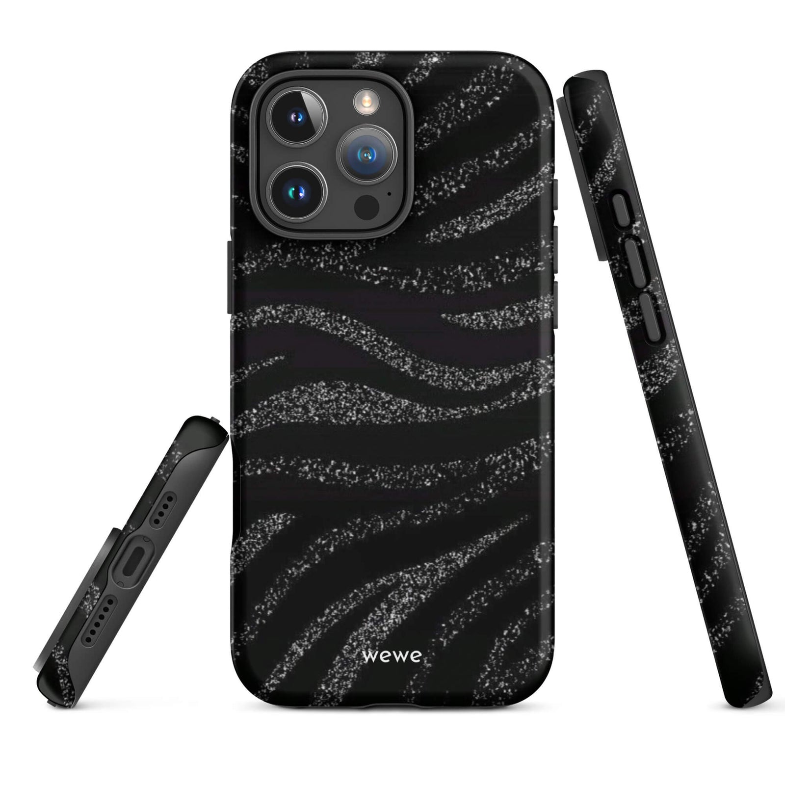 Custom midnight black 16 pro max black aesthetic design.