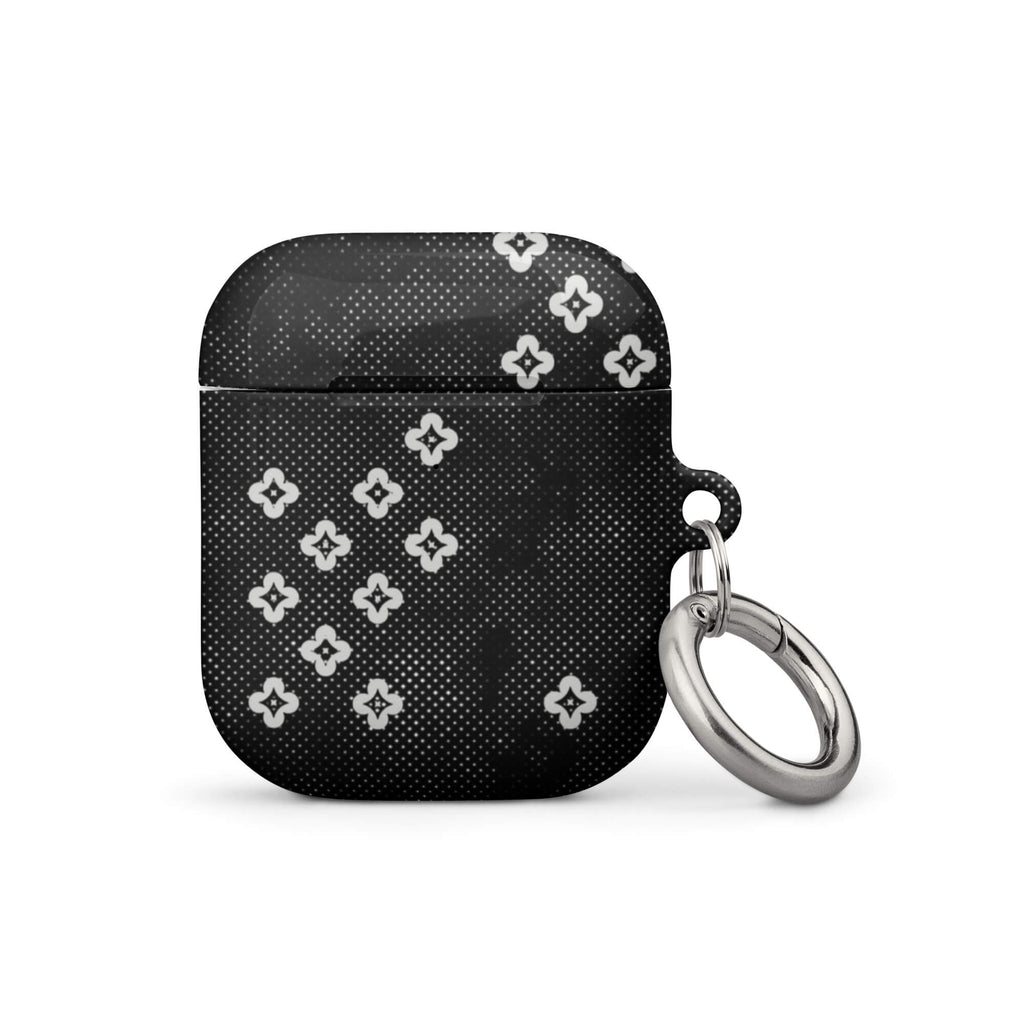 Custom black lace AirPods case gen1 vintage romantic style.