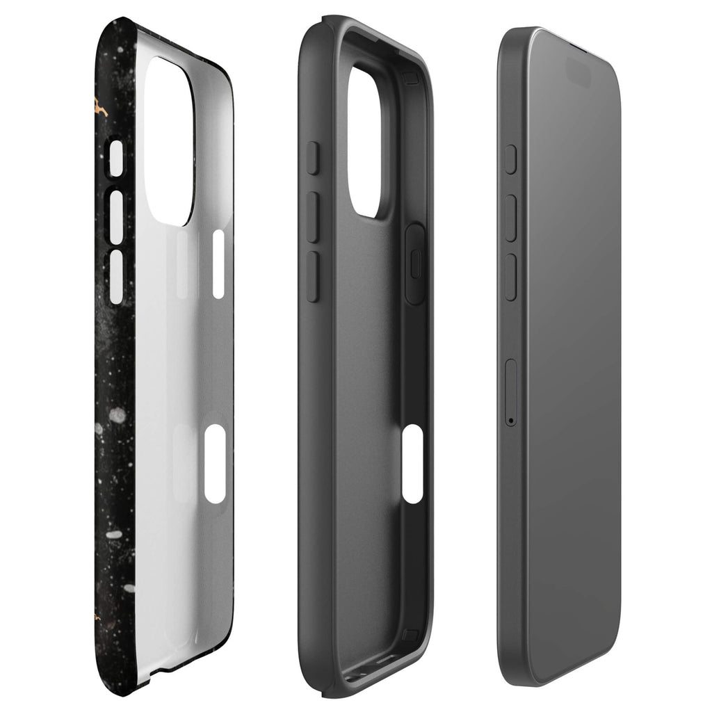 Custom leopard star iPhone case 16 pro max dual-layer shockproof protection.