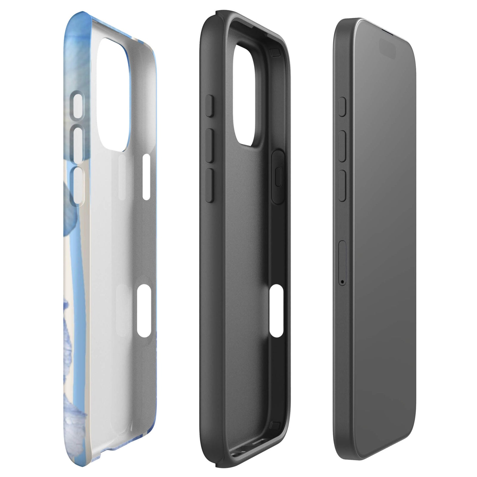 Custom botanical escape iphone case 16 pro max dual-layer shockproof protection.