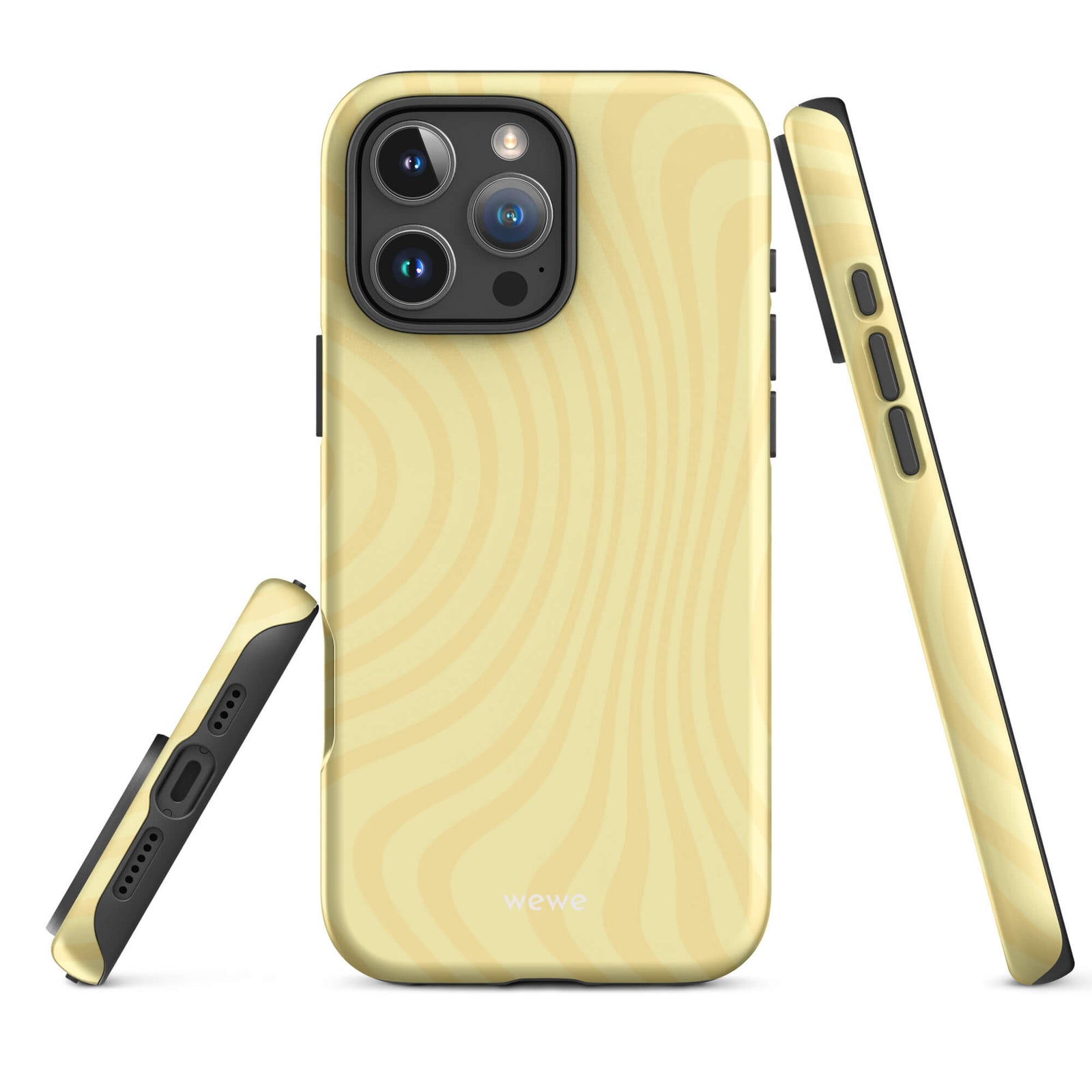 Custom butter yellow iPhone case 16 pro max cheerful style.