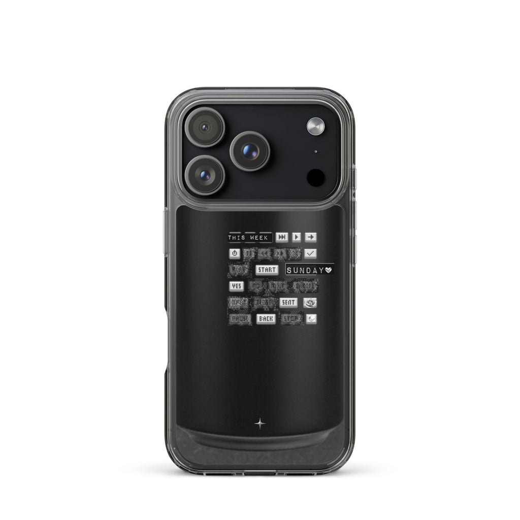 Cipher Energy black clear iphone case 17 pro hip hop streetwear underground culture aesthetic case