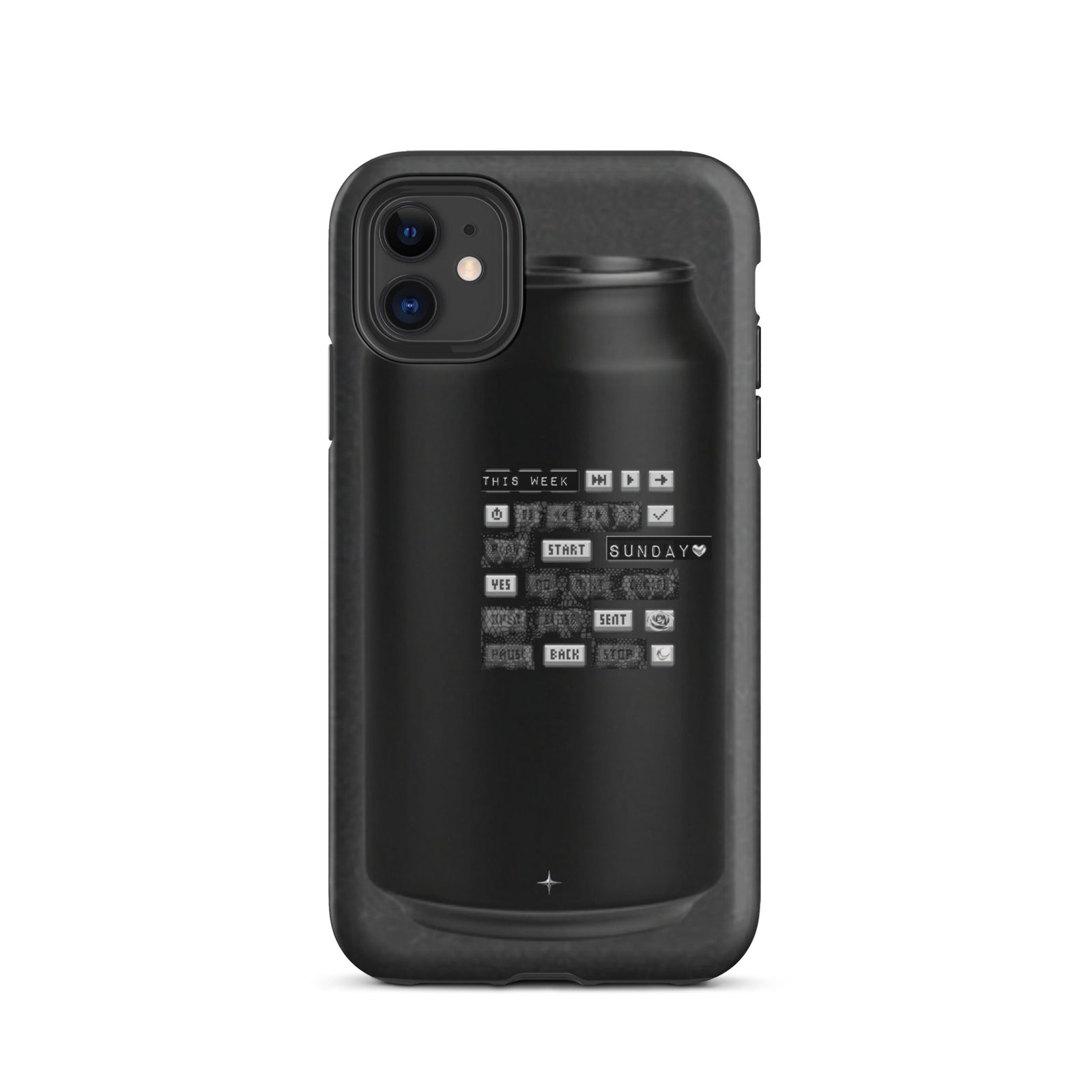 Cipher Energy black tough iphone case 11 hip hop streetwear underground culture aesthetic case