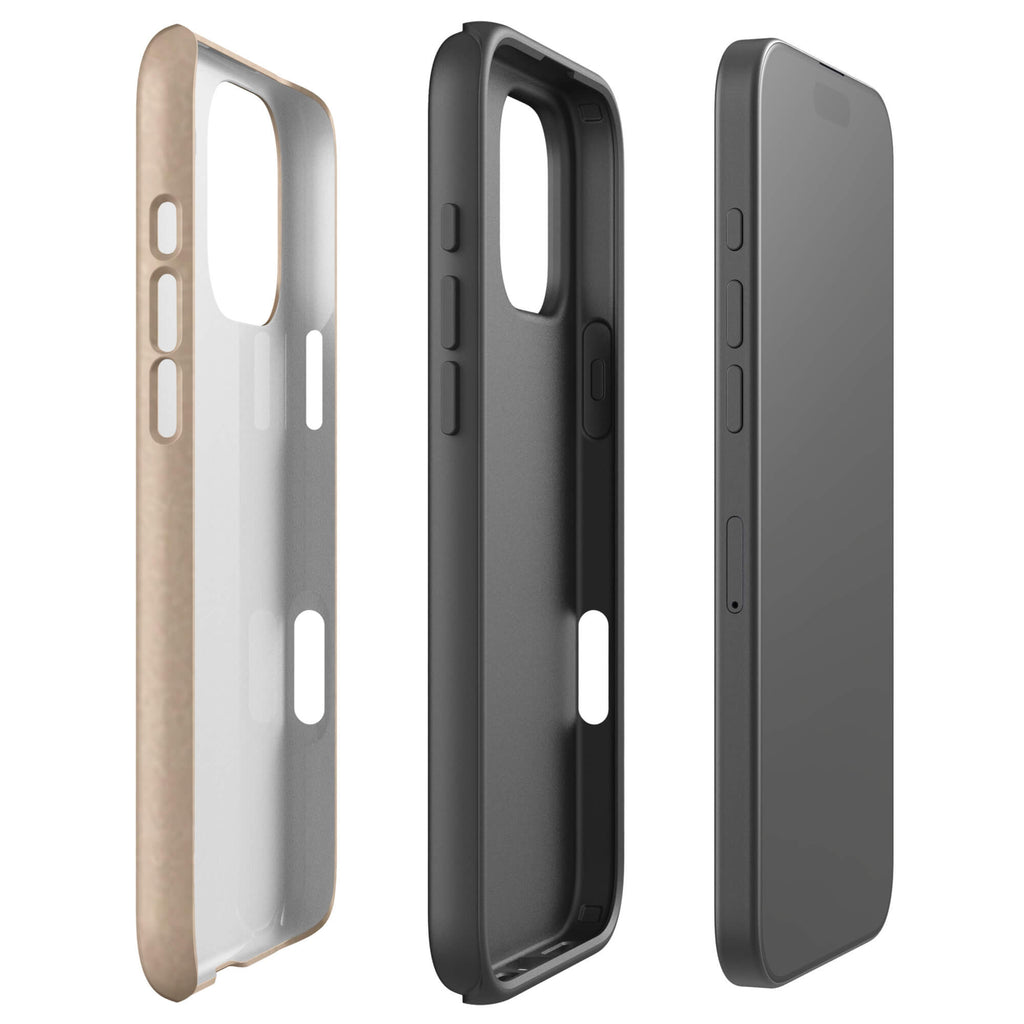 Cocoa State brown tough iphone case 16 pro max minimal aesthetic lightweight