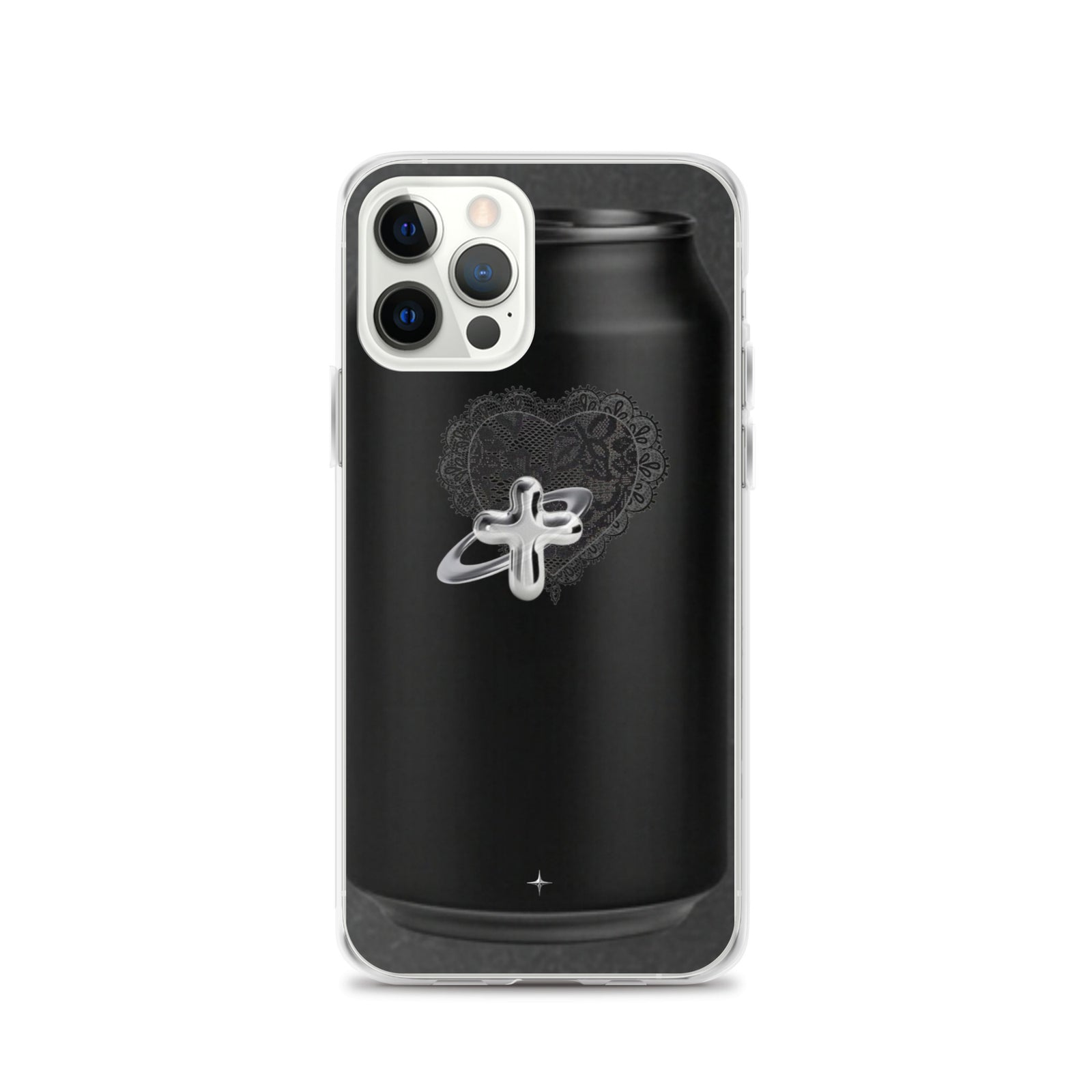 Cult Object black clear iphone case 12 pro hype streetwear aesthetic minimal dark fashion case