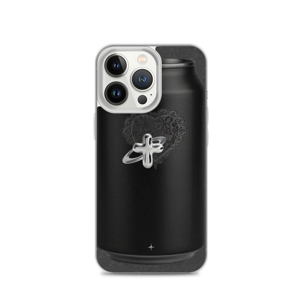 Cult Object black clear iphone case 13 pro hype streetwear aesthetic minimal dark fashion case