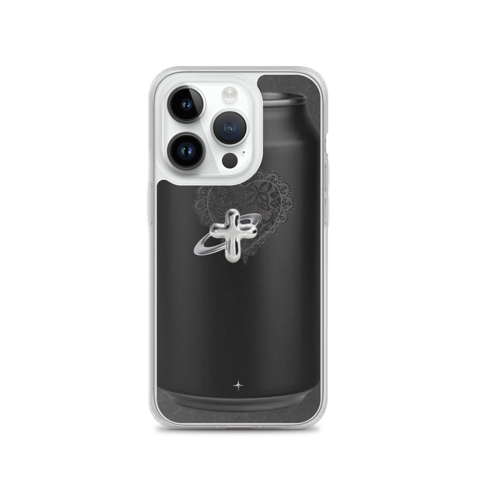 Cult Object black clear iphone case 14 pro hype streetwear aesthetic minimal dark fashion case
