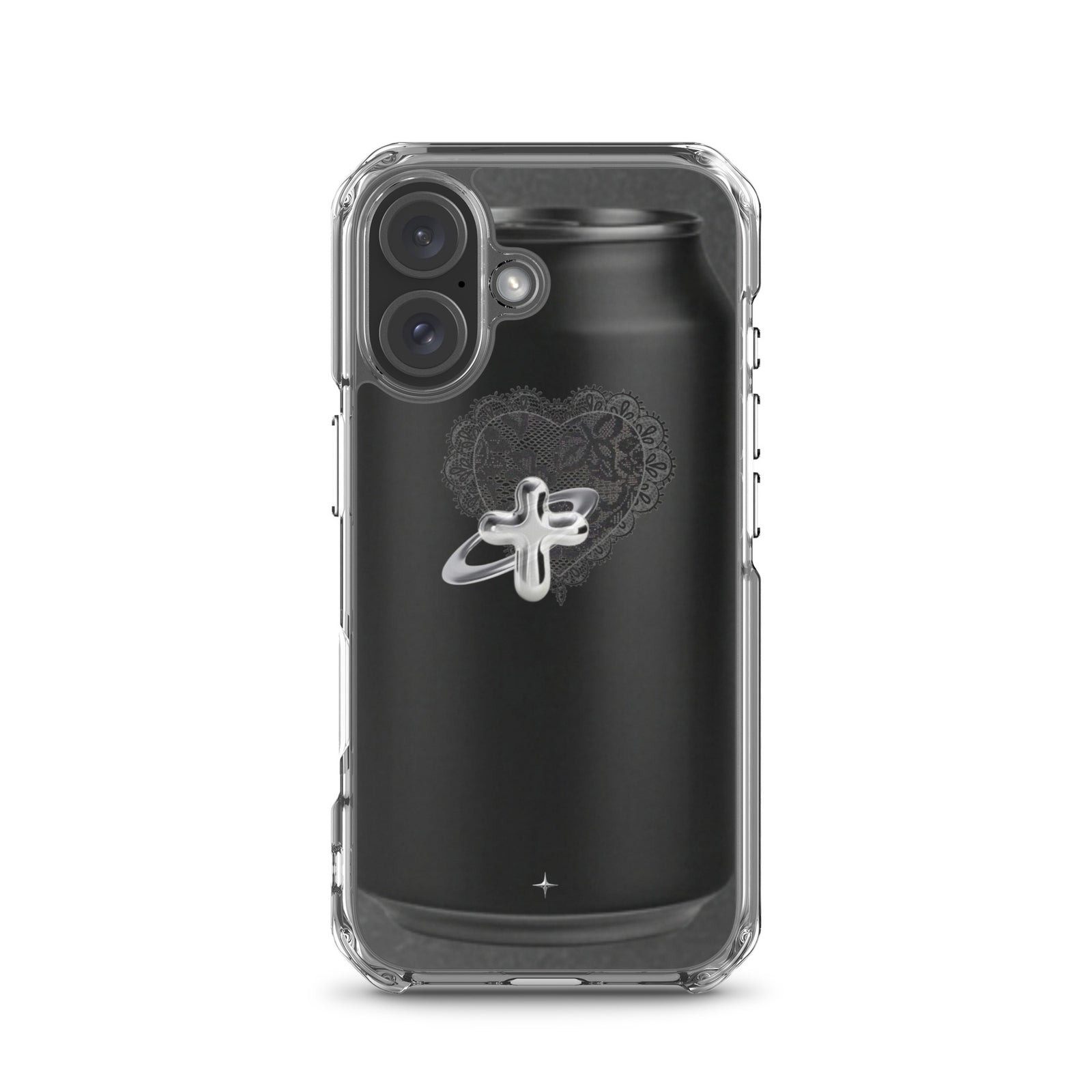Cult Object black clear iphone case 16 hype streetwear aesthetic minimal dark fashion case