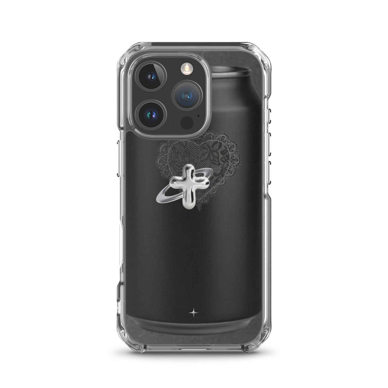 Cult Object black clear iphone case 16 pro hype streetwear aesthetic minimal dark fashion case