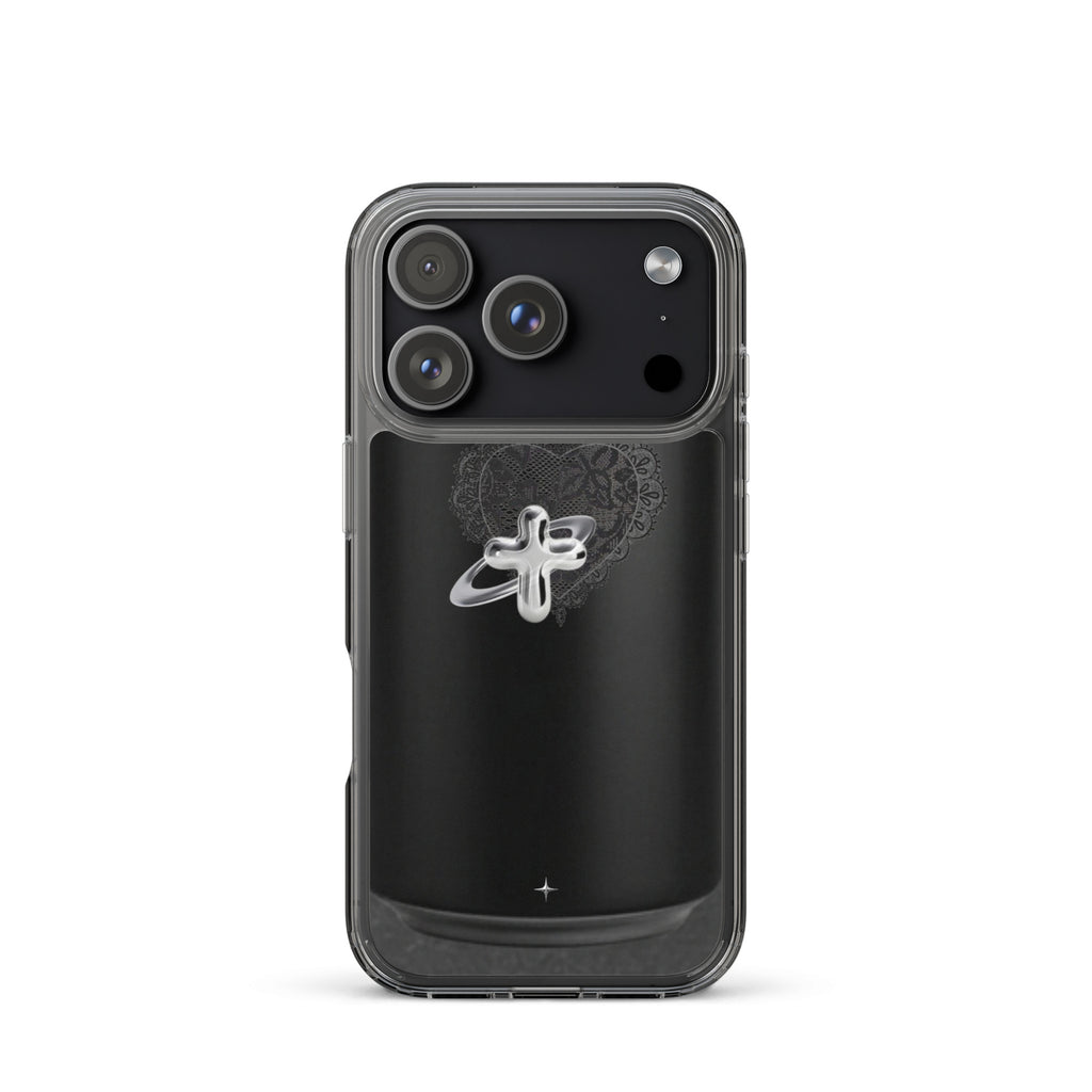 Cult Object black clear iphone case 17 pro hype streetwear aesthetic minimal dark fashion case