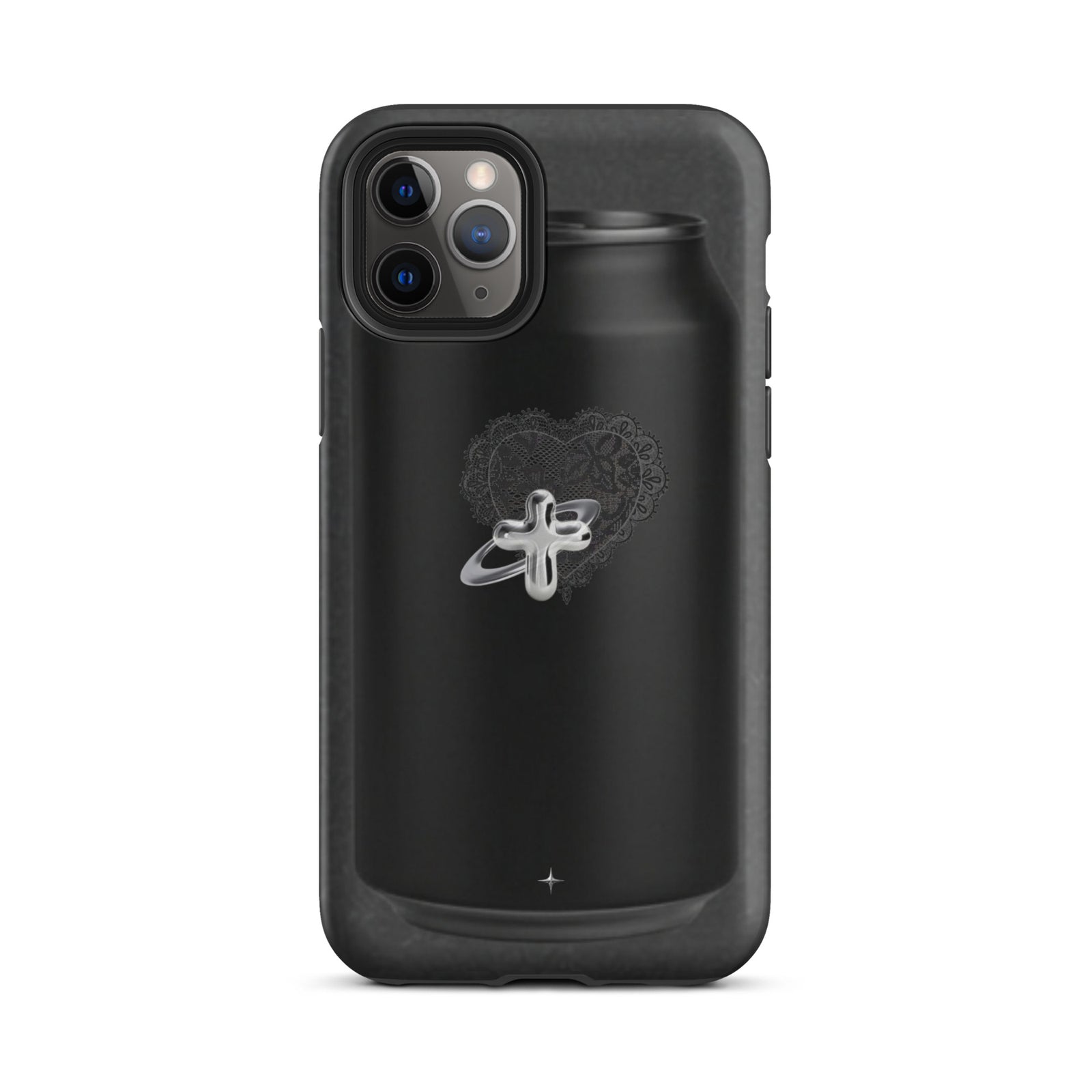 Cult Object black tough iphone case 11 pro hype streetwear aesthetic minimal dark fashion case