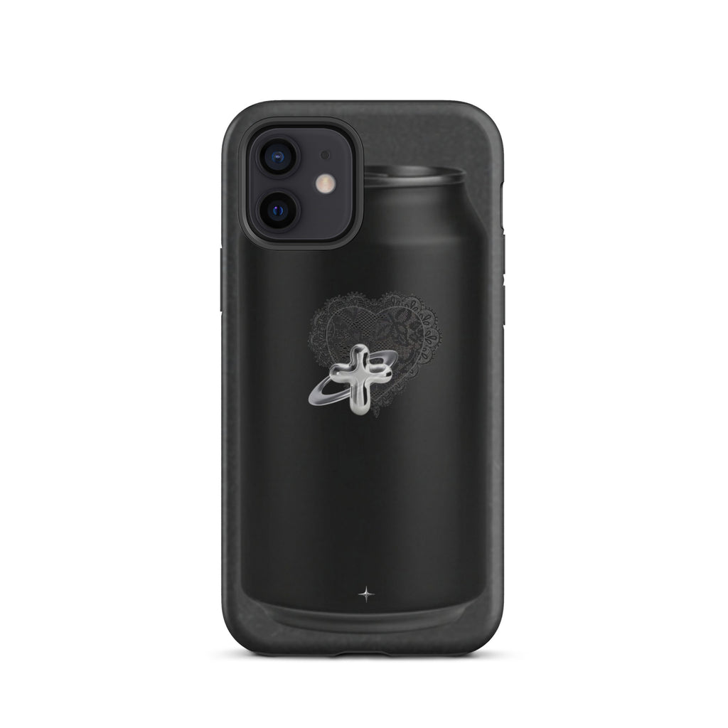 Cult Object black tough iphone case 12 hype streetwear aesthetic minimal dark fashion case
