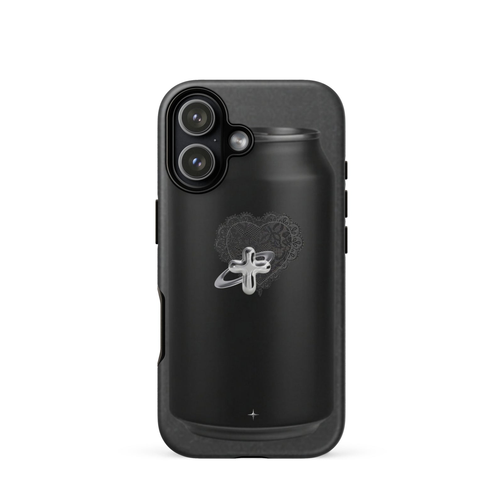 Cult Object black tough iphone case 17 hype streetwear aesthetic minimal dark fashion case