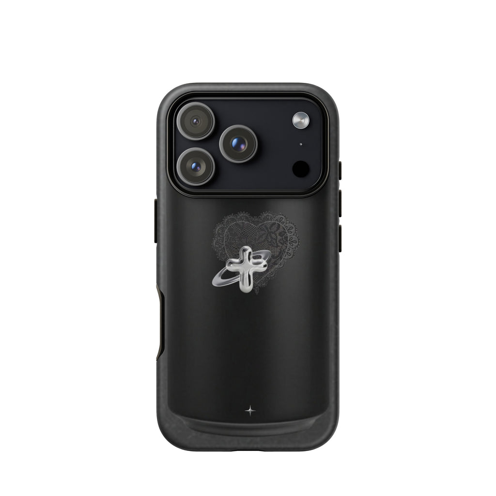 Cult Object black tough iphone case 17 pro hype streetwear aesthetic minimal dark fashion case gifts for his