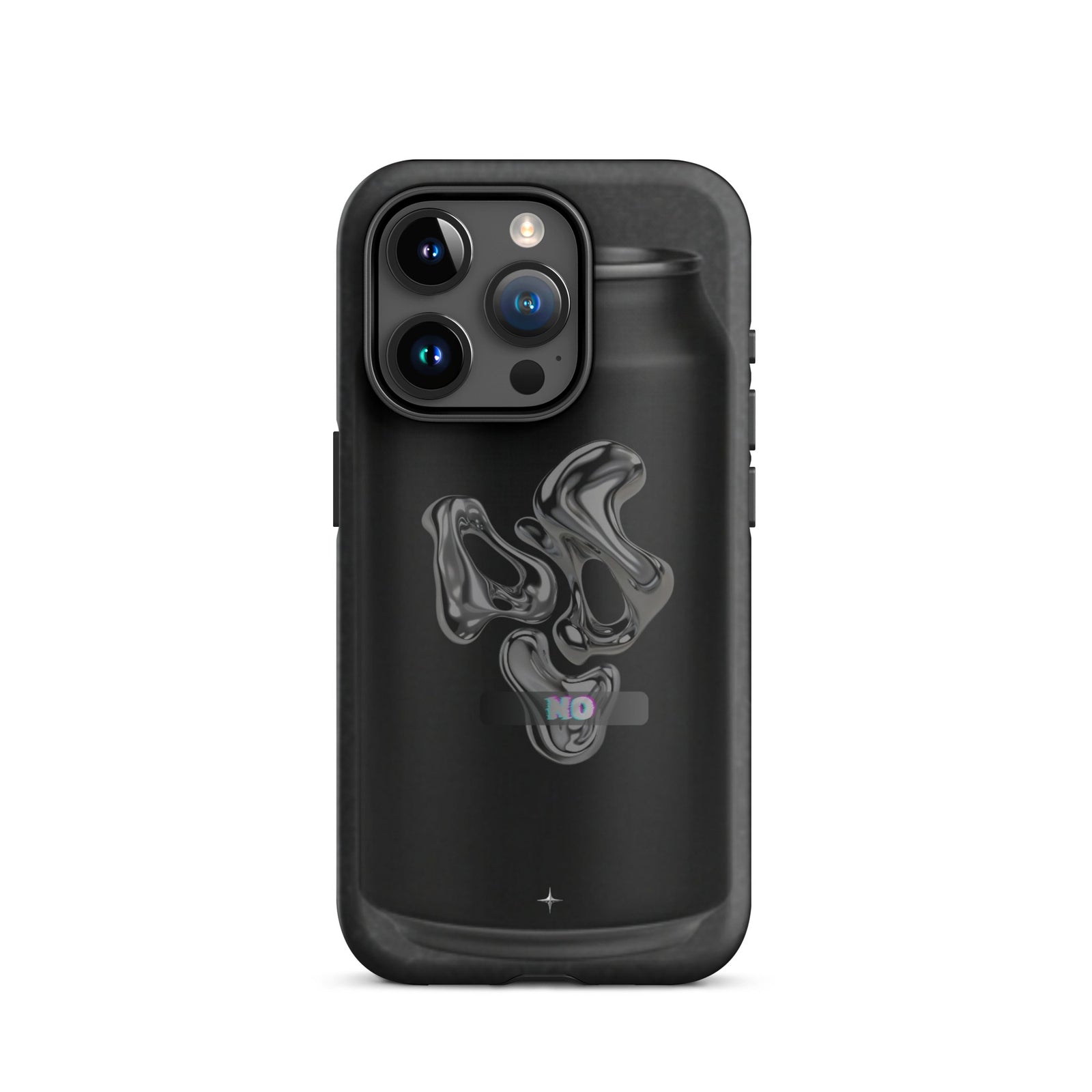 Faith In Chaos black tough iphone  case 15 pro dark streetwear aesthetic edgy graphic design case