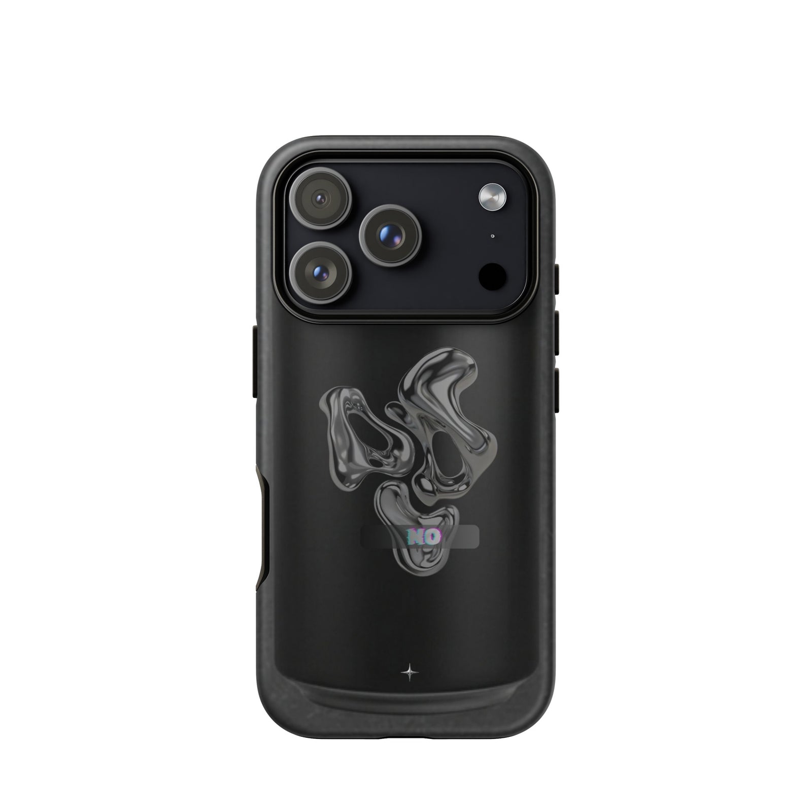 Faith In Chaos black tough iphone  case 17 pro dark streetwear aesthetic edgy graphic design special gift