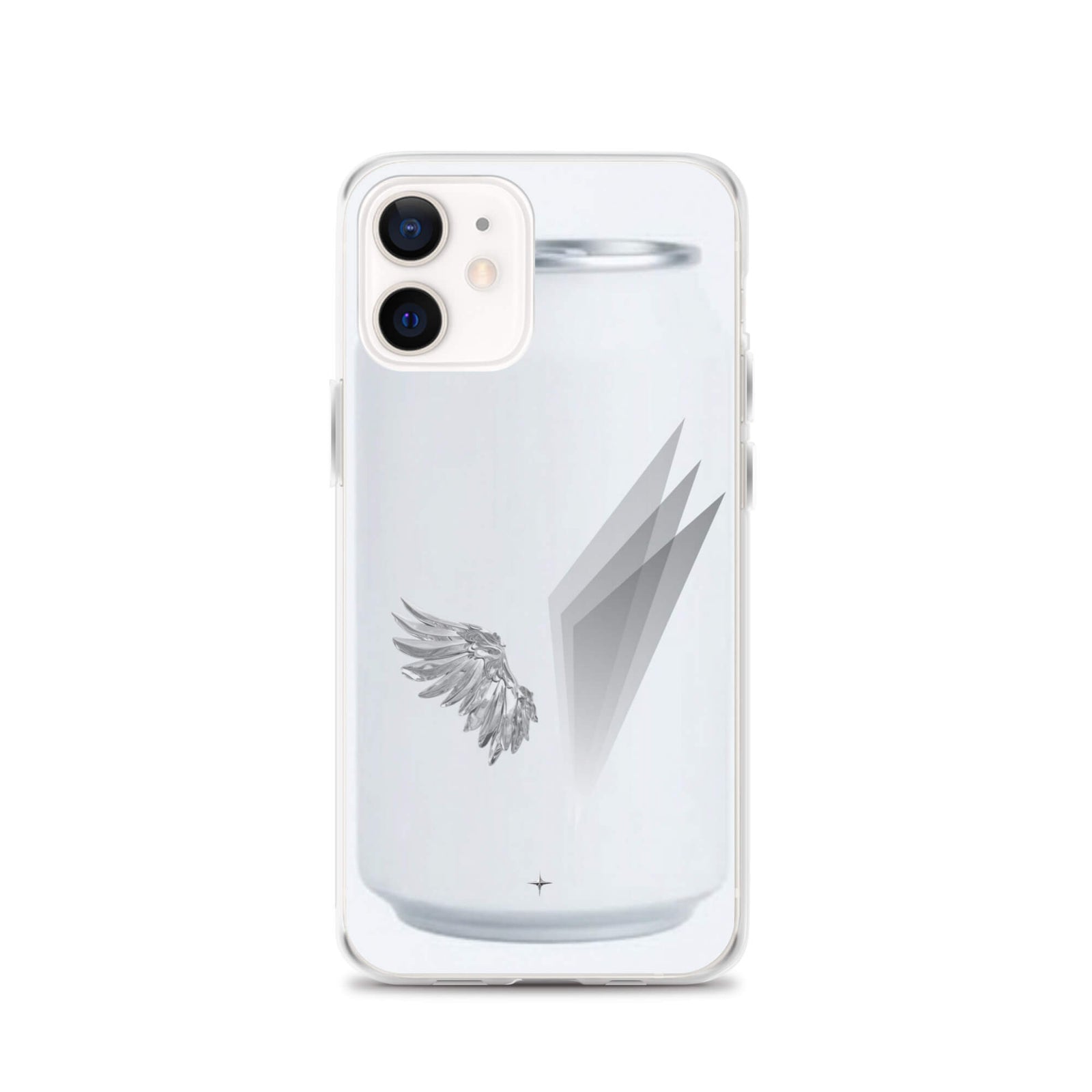 Form and Spirit white clear iphone 12 case minimal aesthetic clean modern design case