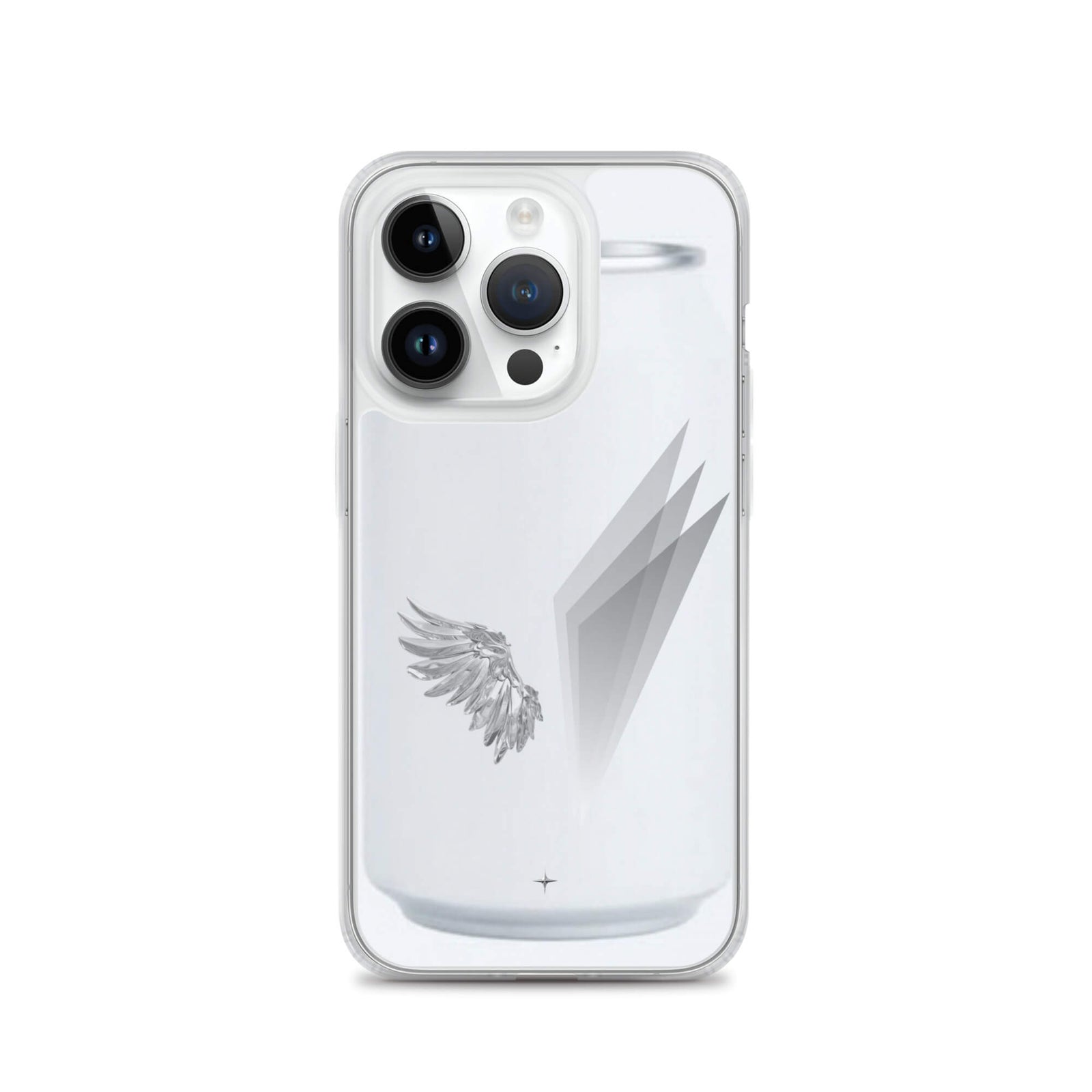 Form and Spirit white clear iphone 14 pro case minimal aesthetic clean modern design case