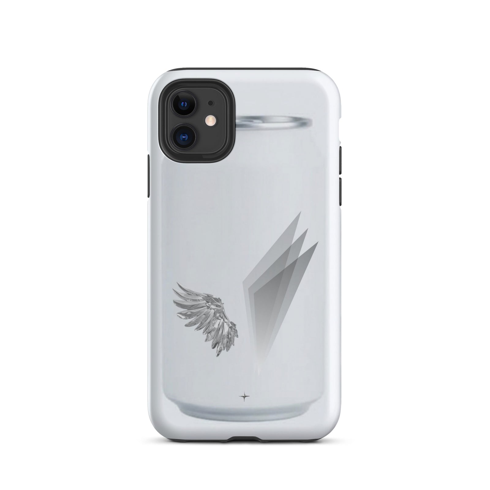 Form and Spirit white tough iphone 11 case minimal aesthetic clean modern design case