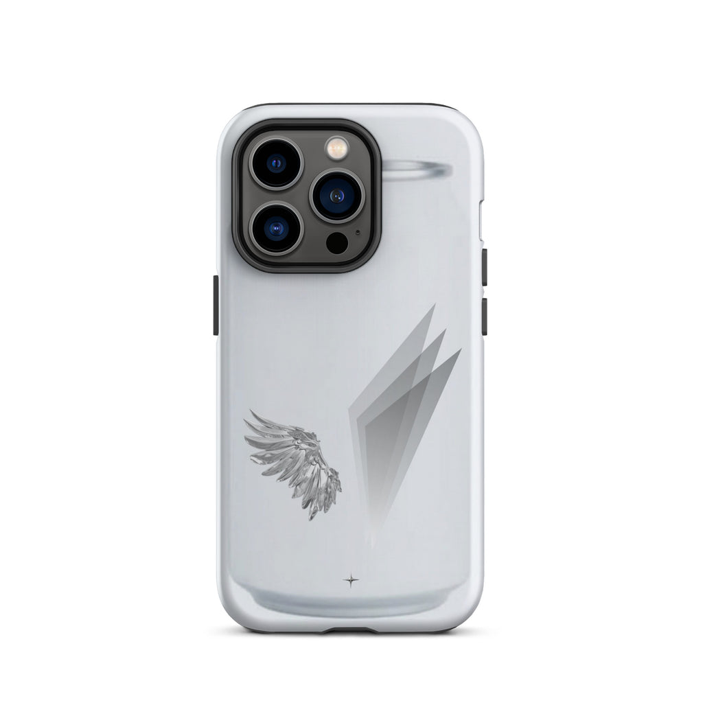 Form and Spirit white tough iphone 14 pro case minimal aesthetic clean modern design case