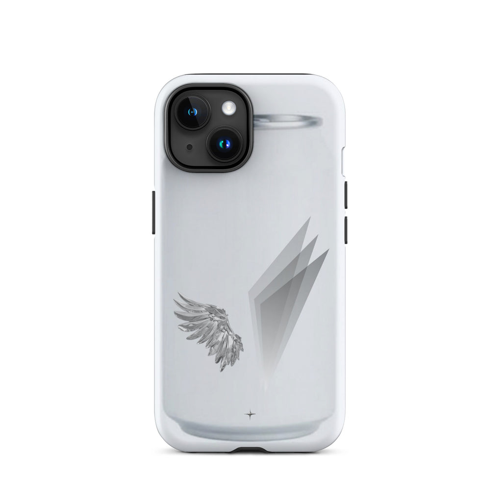 Form and Spirit white tough iphone 15 case minimal aesthetic clean modern design case