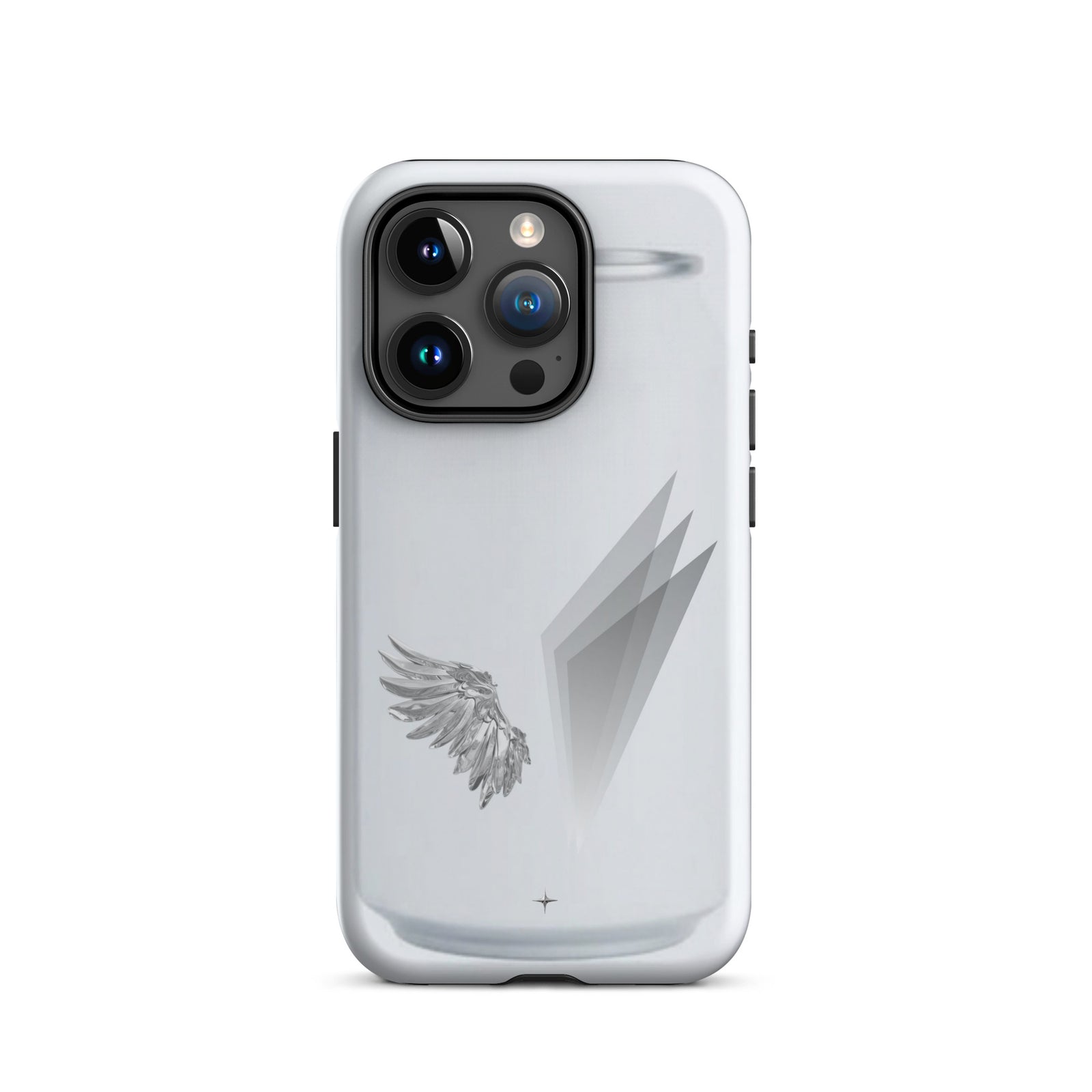 Form and Spirit white tough iphone 15 pro case minimal aesthetic clean modern design case