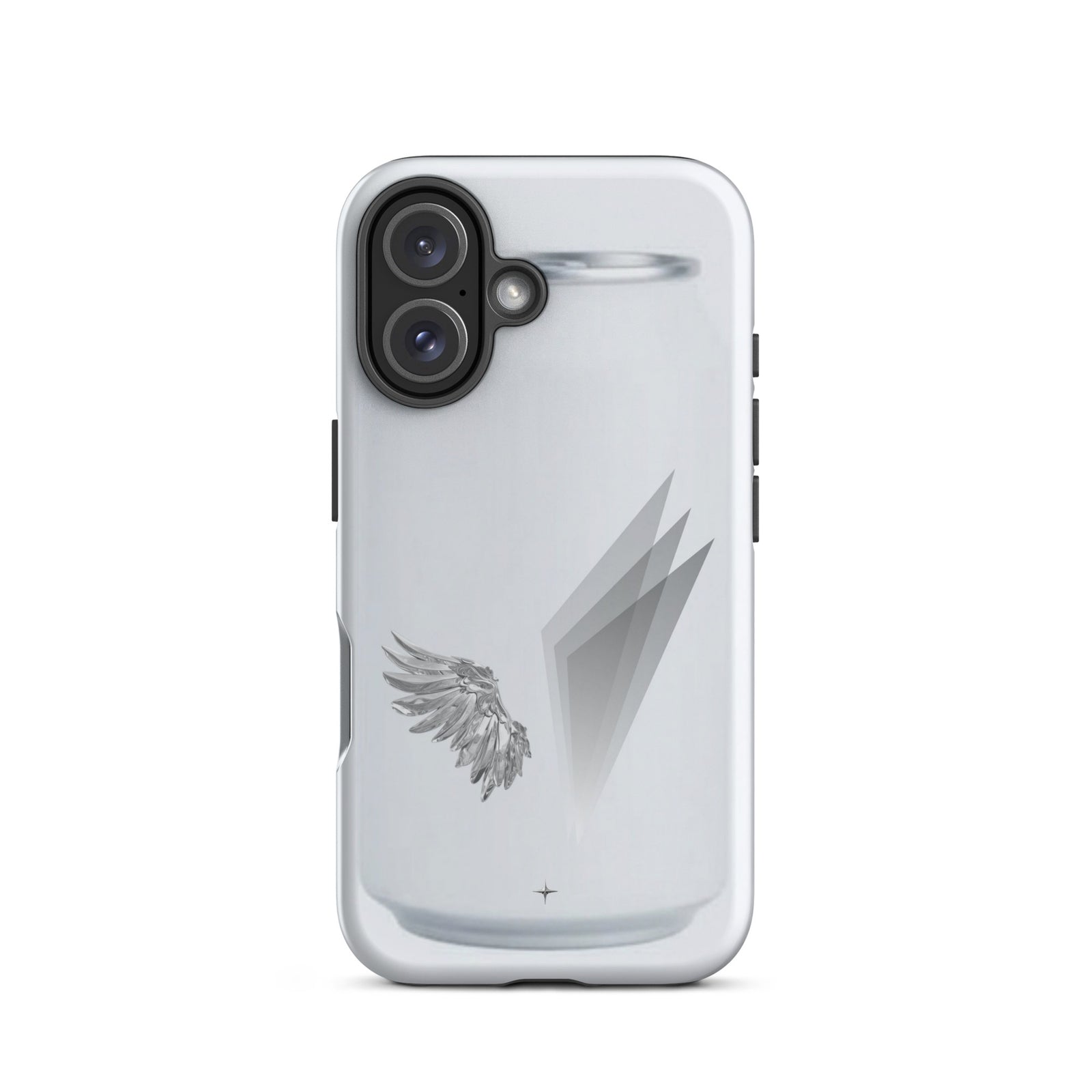 Form and Spirit white tough iphone 16 case minimal aesthetic clean modern design case