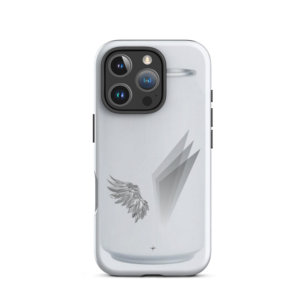 Form and Spirit white tough iphone 16 pro case minimal aesthetic clean modern design case