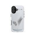 Form and Spirit white tough iphone 17 case minimal aesthetic clean modern design case