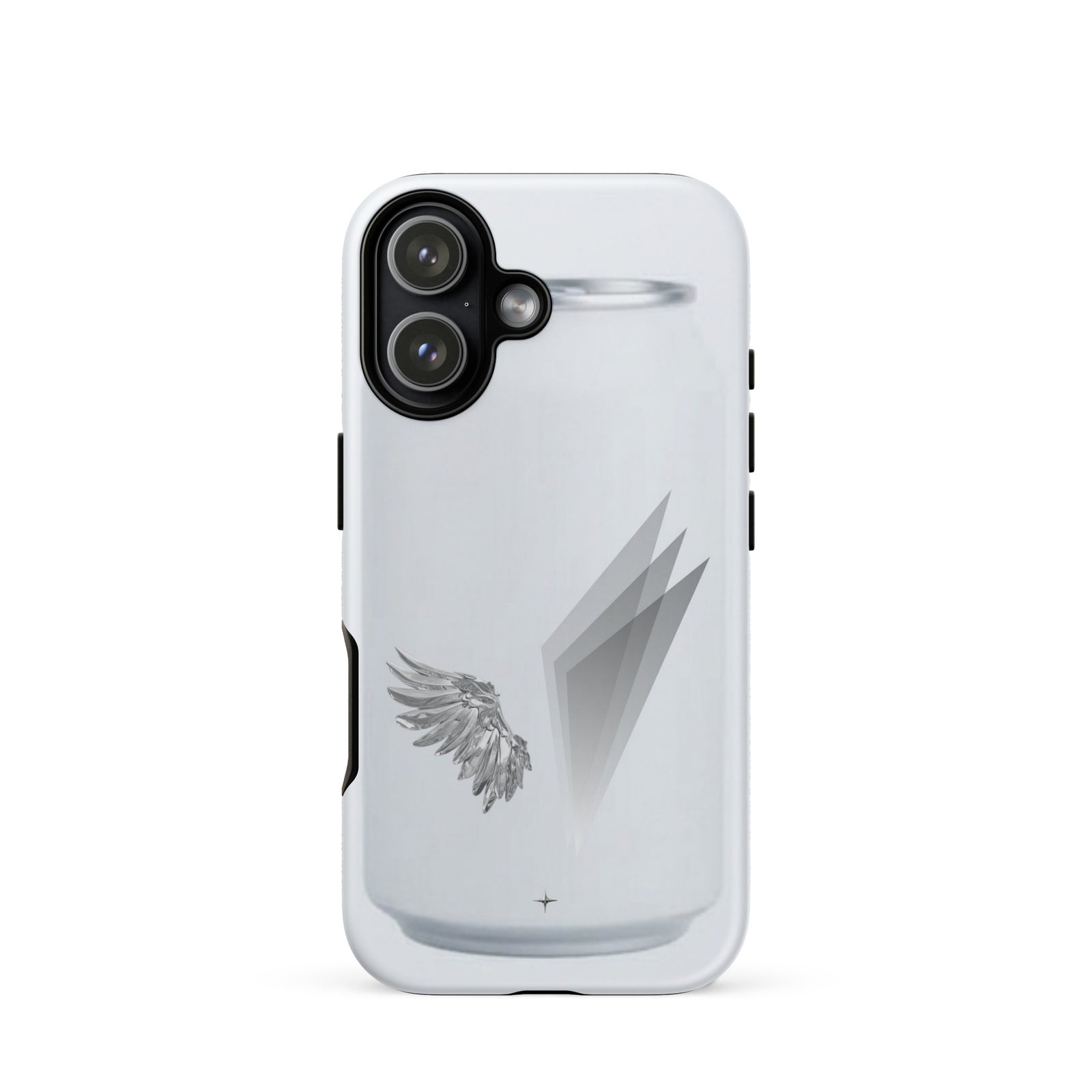 Form and Spirit white tough iphone 17 case minimal aesthetic clean modern design case