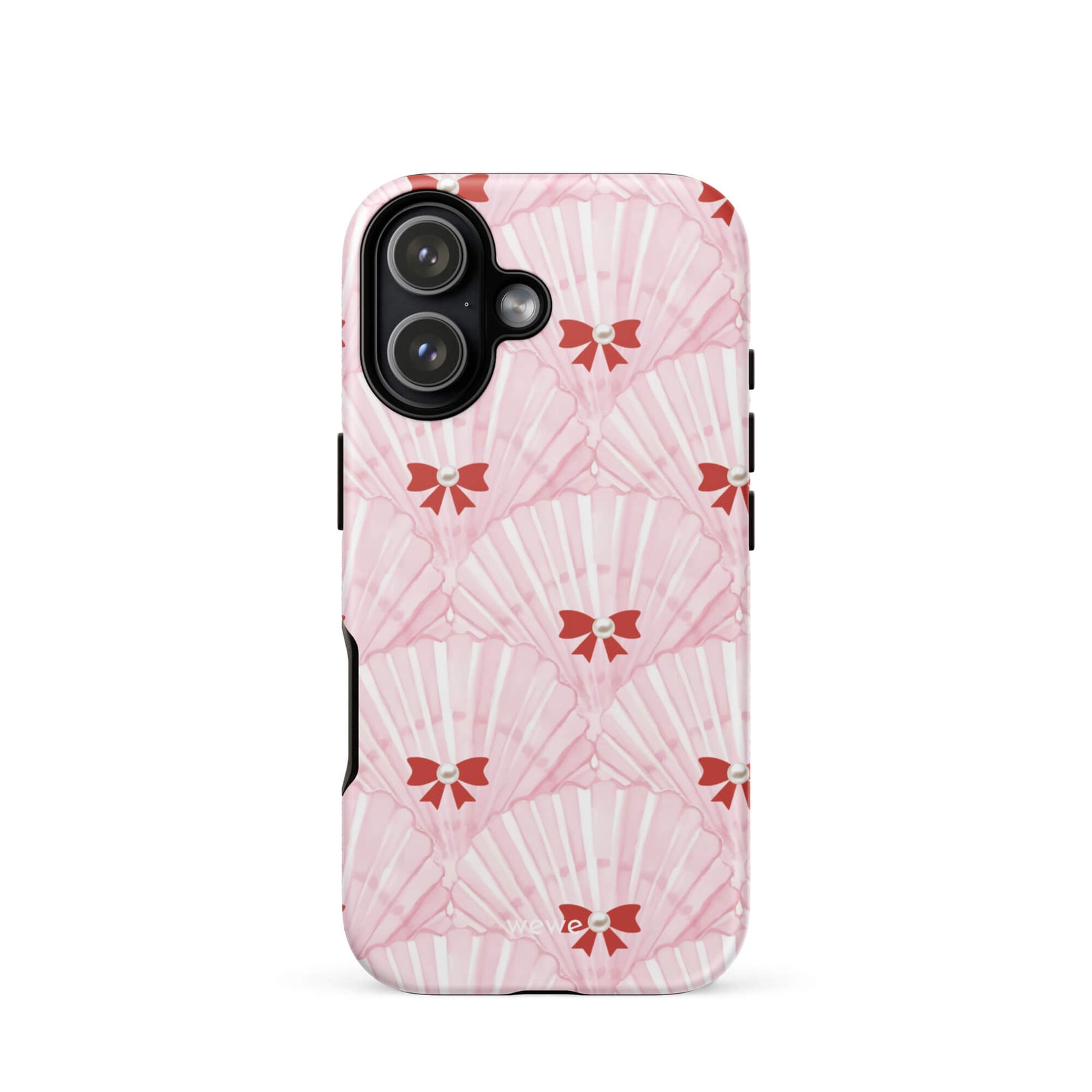 Custom hot pink bow iphone case 17 cute feminine.