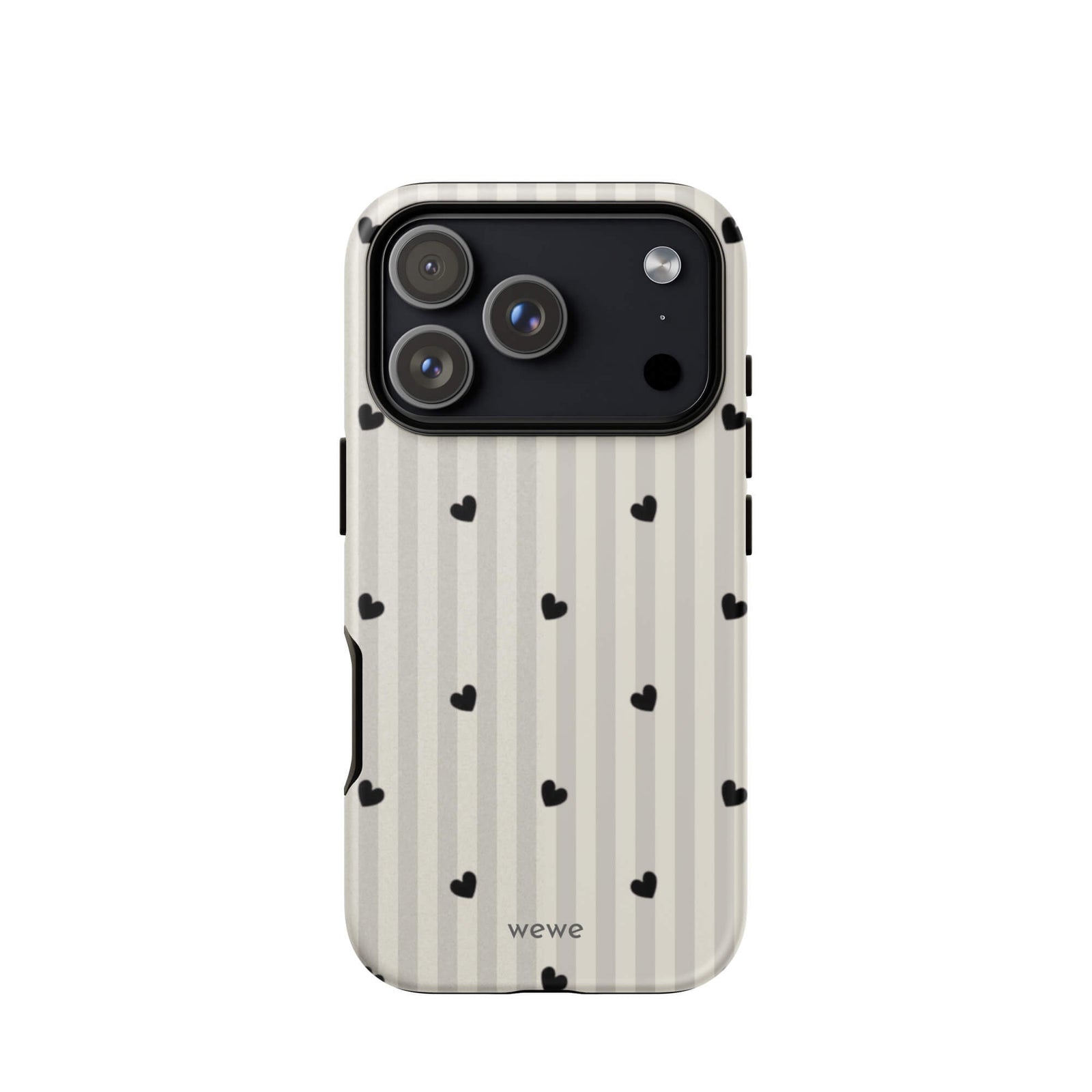 Custom charming heart iPhone case 17 pro cute design.