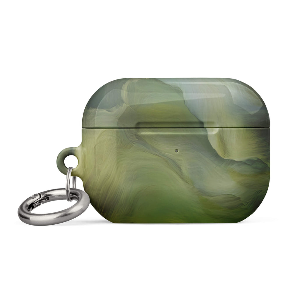 Custom sage green garden airpods case pro gen2 natural landscapes aesthetic.