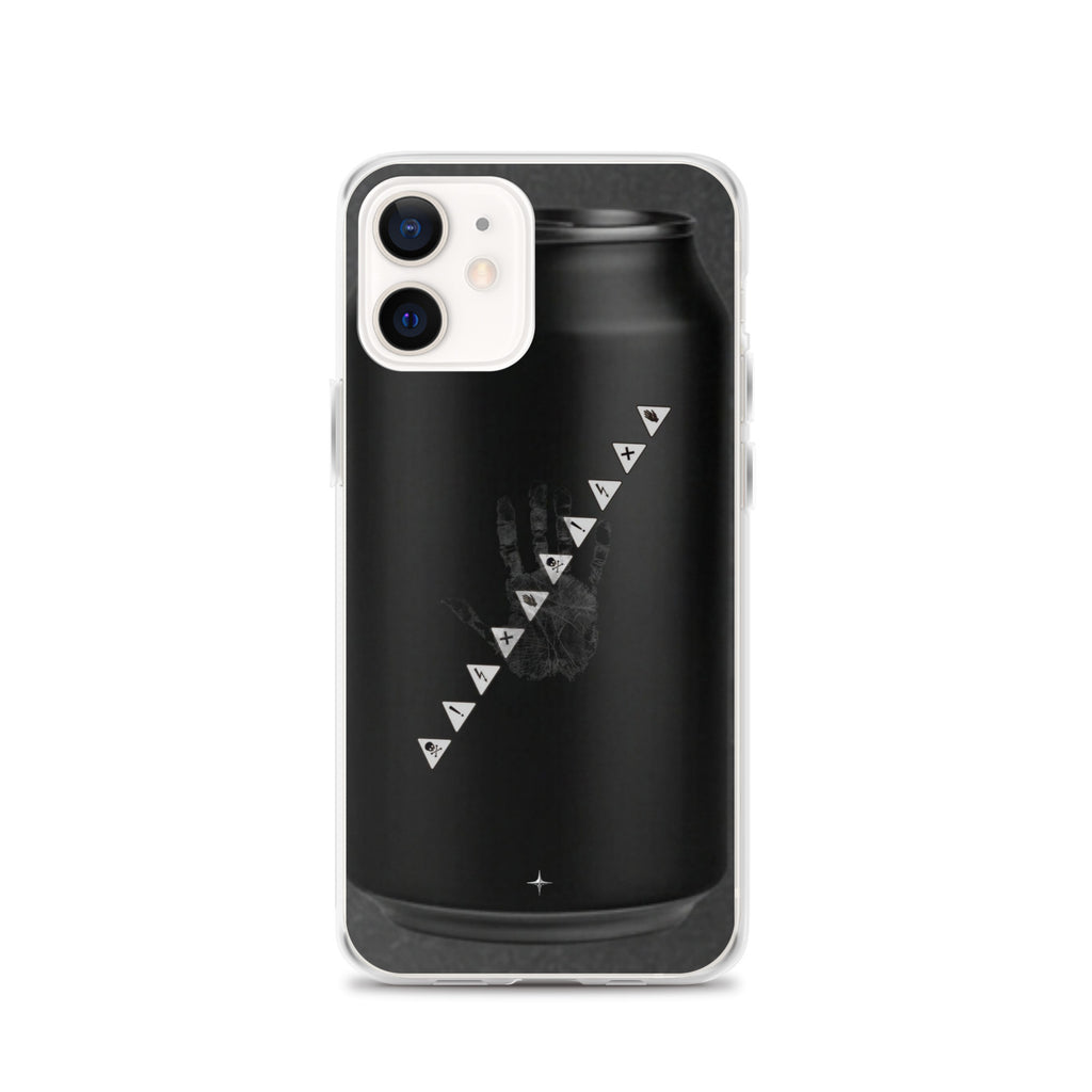 No Signal black clear iphone case 12 anti social streetwear aesthetic minimal dark design case