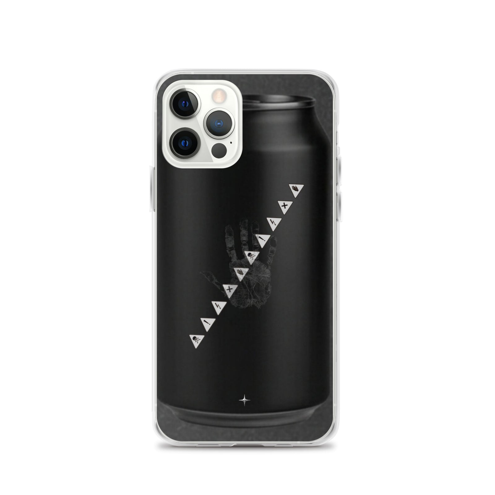 No Signal black clear iphone case 12 pro anti social streetwear aesthetic minimal dark design case